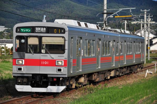 2012年10月9日 上田電鉄別所線 下之郷~中塩田 1000系1001F