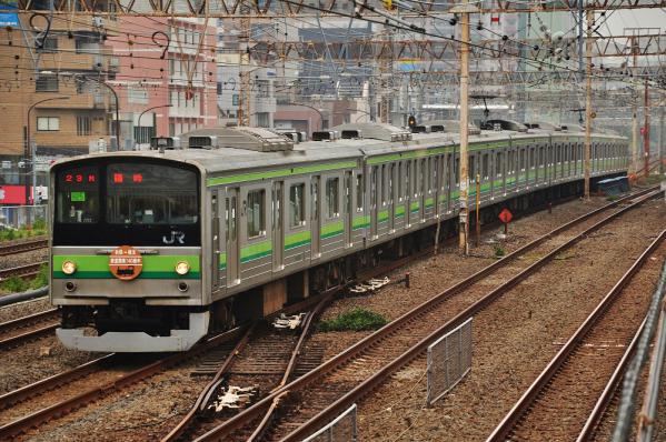 2012年10月14日 JR東海道線 川崎~横浜 205系H25編成 鉄道開業記念号