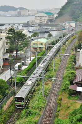 2012年10月14日 JR横須賀線 田浦~横須賀 205系H25編成 鉄道開業記念号
