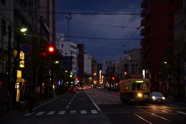 2012年12月11日 長崎電気軌道蛍茶屋支線 5号系統 公会堂前 300形302号