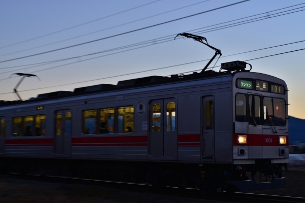 2014年1月15日 上田電鉄別所線 神畑~寺下 1000系1001F