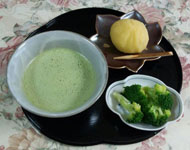 母にもお抹茶