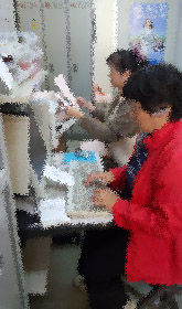 絵はがき展示準備0
