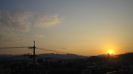 夕暮れ