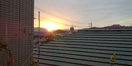 夕日