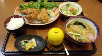 地鶏唐揚げセット