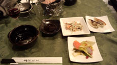 れんこん餃子・サーモン・鯛入漬物・ごぼうサラダ
