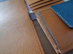 二つ折り財布、制作中