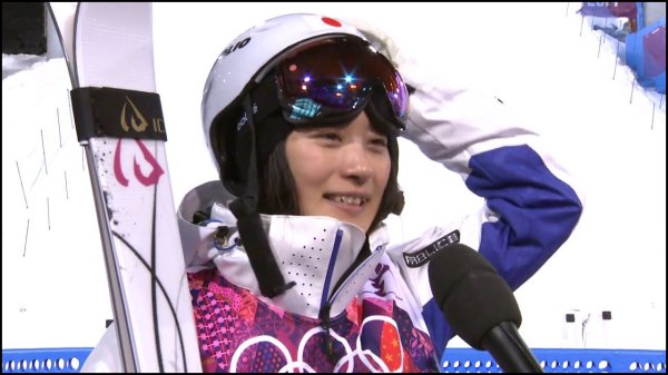 上村愛子_決勝後のインタビュー