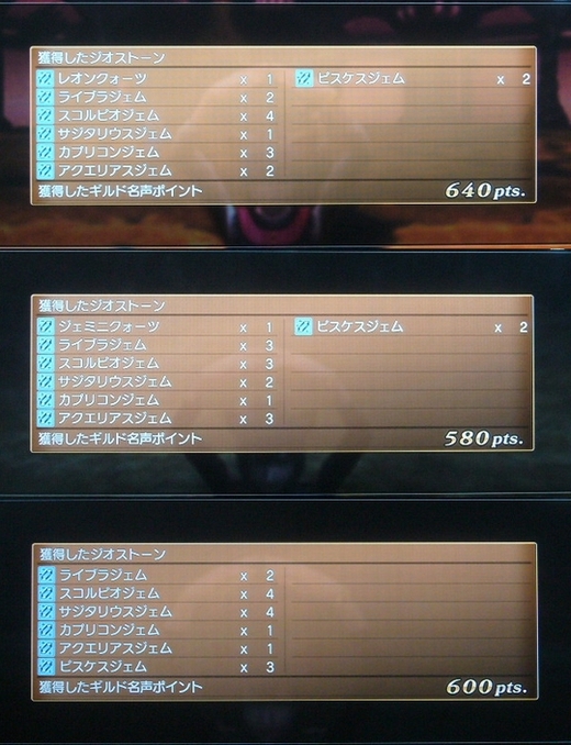 2012年12月のトークン結果2