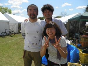 阿部っちと知加ちゃんとスリーショット。