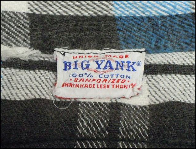 1960's BIG YANK Vintage Heavy Flannel Shirts | こんな古着は