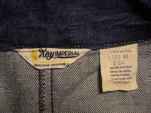 ❣️Key IMPERIAL[1960年代 Vintage］デニム ジャケット | ochge.org