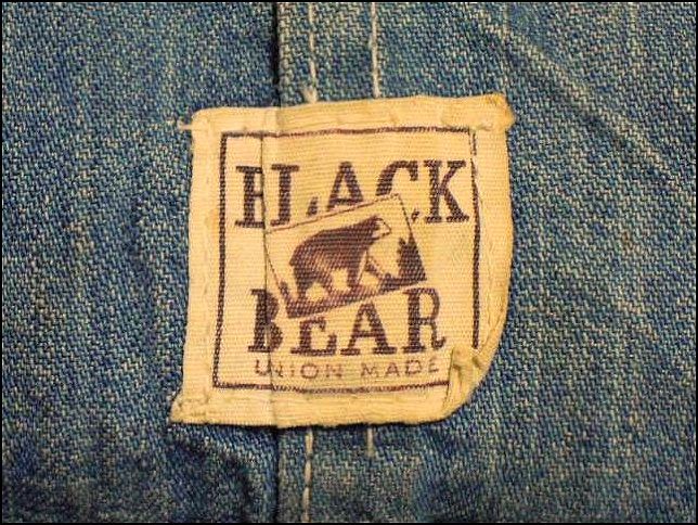 1930's～1940's BLACK BEAR Vintage Denim Over All | こんな古着は