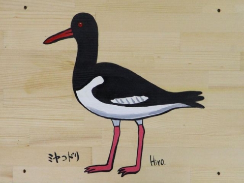 イスの絵ミヤコドリ_R