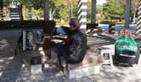 鏡山公園でアコの練習20121026