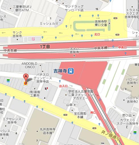吉祥寺フォースフロア地図