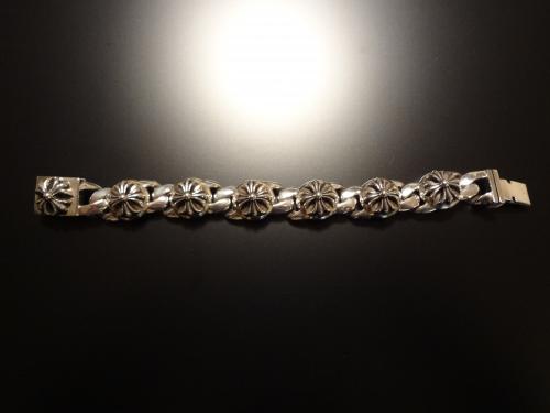CHROME HEARTS クロスリンクブレスレット・シルバー