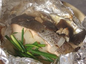 鮭のホイル焼きチャイブ添え!cid_3C1539371E08422EAD27C4CC0C035ECA@katoPC