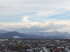 藻岩山と手稲山