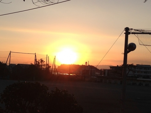 夕日