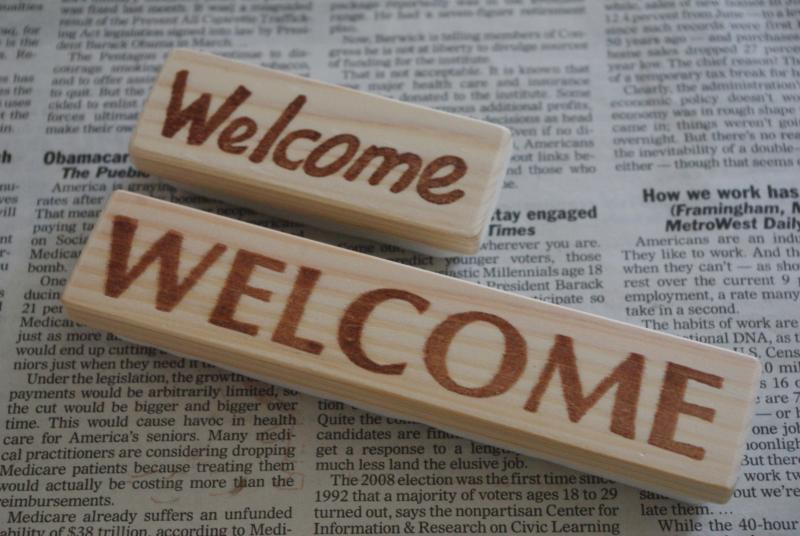 WELCOMEはんこ♪①