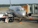 201410ジェットスターGK611熊本空港コックピットメッセージ
