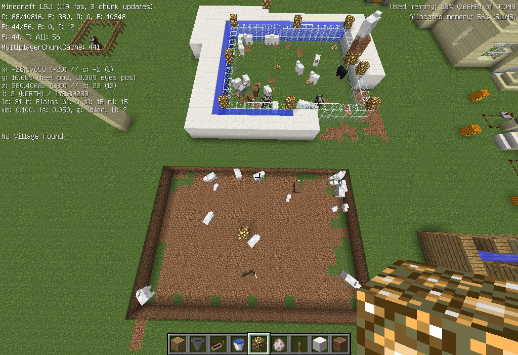 Minecraftスレまとめ 動物が牧場の端っこに集まってしまうのを何とかして欲しい まいんくらふとにっき