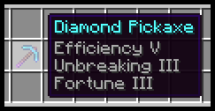 Minecraftスレまとめ 幸運3ピッケルって本当にいいよね 鉄かダイヤのピッケルに付けば全部の鉱石が2倍取れるようになるし まいんくらふとにっき