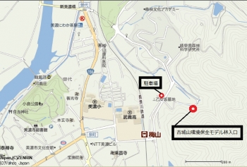モデル林イベント地図