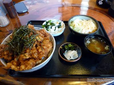 鶏天丼大盛り