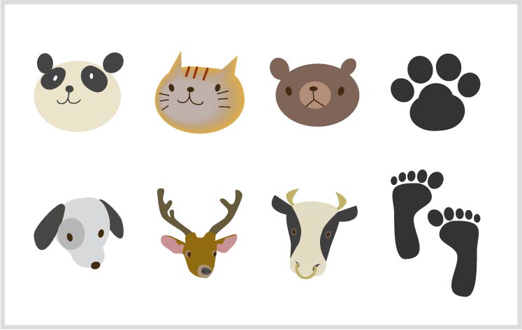 無料で商用利用可 動物アイコンまとめ 36個セット Png Ico素材 人物 動物 People Animals