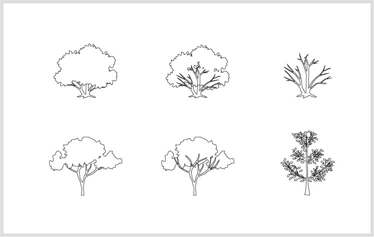 すぐに使える 無料 植栽cad素材 Dxf マップラボ 地図アイコンを無料ダウンロード Maplab