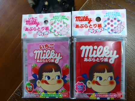 不二家ミルキーあぶらとり紙1