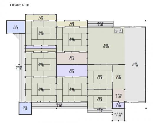古民家平面図