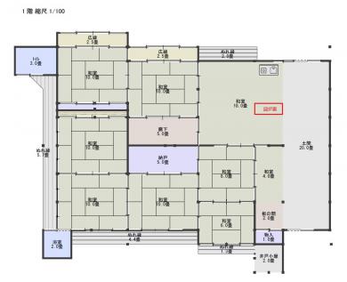 古民家平面図